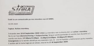 Brandweer ta rabia y a canta accion morocoy: Nan ta nenga di sali pa “hulpverlening”