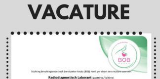 Oportunidad pa trabao; Stichting BOB ta busca un Radiodiagnostisch Laborant