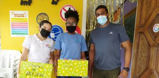 Seccion Cuido Dental Hubenil y Seccion Promocion di Salud cu, Regalo pa clientenan di fundacion.