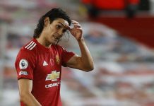 Edinson Cabani por wordo suspendi tres fecha den Manchester United pa skirbi “negrito” riba Instagram