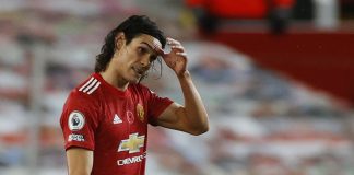 Edinson Cabani por wordo suspendi tres fecha den Manchester United pa skirbi “negrito” riba Instagram