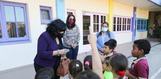 Enconexion cu Dia di Betico 2021: Minister Xiomara Maduro a bishita Colegio Sagrado Curazon y Conrado Coronel