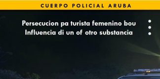 Polis a los tiro riba dama turista rebelde na Savaneta