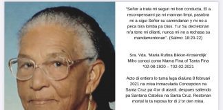 A fayece Sra. Vda. ‘Maria Rufina Bikker-Krosendijk’