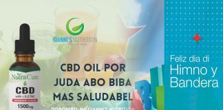 Gianni’s Nutrition Center & CBD Products ta desea pueblo di Aruba, feliz dia di himno y bandera