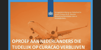 Hulanda ta pidi tur turista y stagaires y otronan pa bandona Curacao lo mas pronto posibel