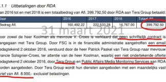 RDA-gate: Rapport ta mustra con 400 mil a bay den saco di Patrick Paskel, sin contract, sin traha