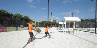 Resultado di e cuatro dia di e torneo di Beach Tennis Escolar di IBiSA
