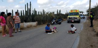 Mama y yiu envolvi den accidente di Scooter