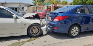 Accidente di cadena na Santa Cruz, 4 auto envolvi