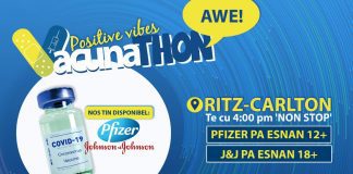 Pfizer y Johnson & Johnson disponibel na e Vacunathon di awe.