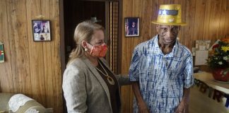 Prome Minister Evelyn Wever-Croes: Prome Minister ta felcita Sr. Gilles Pitman pa e bunita edad di 100 aña