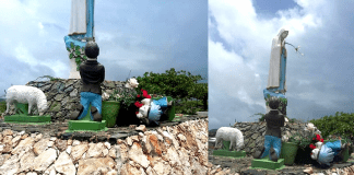 Vandalismo na Misa di Paradera; Dos imagen destrui