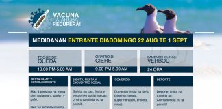 Toque de queda na vigor 10’or anochi;