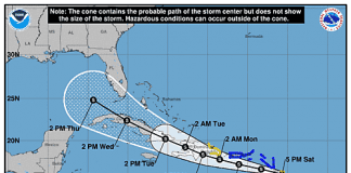 “Grace” a forma den Atlantico y garando forsa