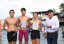 Minister di Enseñansa y Deporte sr. Endy Croes presente na Commandeurs Bay na Savaneta