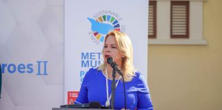 Bandera di SDGS a Wordo Hisa Dilanti di Bestuurskantoor