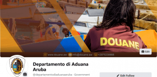 Departamento di Aduana ta lansa su Facebook page