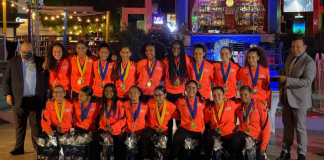 Minister Endy Croes A Haci Desvelo Di Reconocimento Pa Nos Seleccion Femenino U14 Na E “Wall Of Rising Stars” Na Paseo Herencia