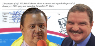 Mas prueba con Patrick Paskel a cobra mas di 300 mil florin den Lotto na 2017 cu recibonan falso, pa fiesta y paranda