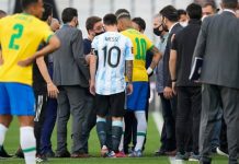 Wega clasico di Sur America entre Brazil y Argentina suspendi pa agentenan sanitario di Brazil.