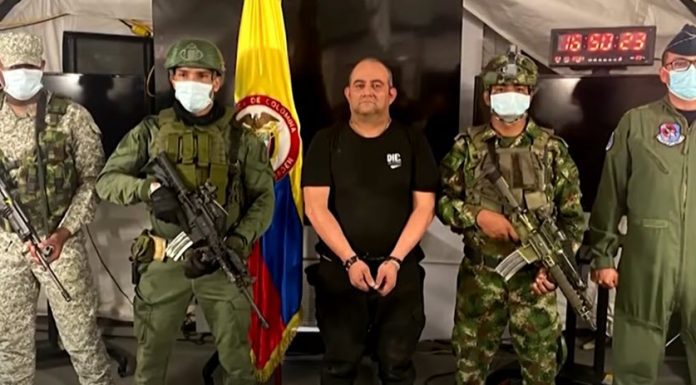 Un accion grandi den cual autoridad Colombiano a detene e Kingpin di droga mas busca na e pais