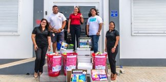 Empleadonan di Aruba Bank ta aporta na e Proyecto di “Menstrual Hygiene Products” di Rode Kruis Aruba