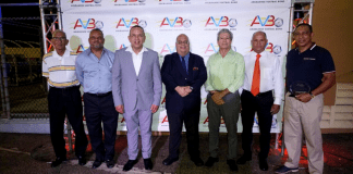 Minister di enseñansa y deporte Endy Croes a haci e apertura di campeonato 2021 – 2022 di Arubaanse Voetbal Bond.