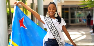 Jeanique de Palm a sali pa Bolivia pa representa Aruba na Reina Hispanoamericana 2021
