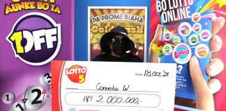 Feliz ganado di 2 miyon florin di Lotto 5 a reclama su premio
