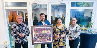 Minister di Cultura tabata presente na e evento di inauguracion di ArtisA Gallery