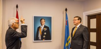 Huramentacion Gobernador suplente di Aruba S.E. Agustin Vrolijk