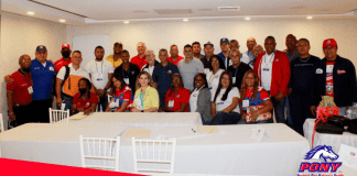 Pais Aruba representa durante e “Caribbean Zone meeting Pony Baseball 2021