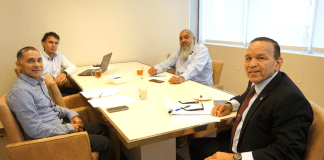 Minister di enseñansa y deporte Endy Croes a reuni cu ekipo di maneho di IBISA