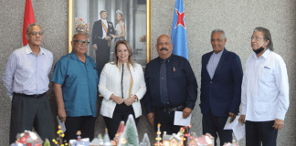 Encuentro ameno cu sindicatonan activo di temporada di Aruba su lucha pa Status Aparte