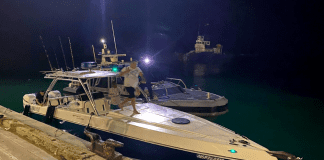 Accion riba lama den bon cooperacion entre Wardacosta y Korps Politie Aruba