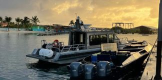 Wardacosta y Polis a intercepta boto Venezolano dretando Aruba diadomingo 3’or di marduga