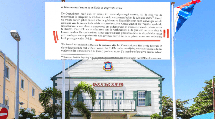 Hopi hende a perde trabao den sector priva, mientras den Gobierno ningun hende a perde trabao