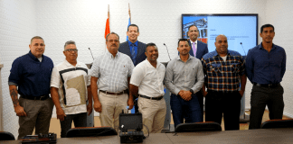 A sera acuerdo cu Aruba Airport Authority (AAA) pa Pre-financiamento di inversionnan capitalista pa post Brandweer Aruba na AAA