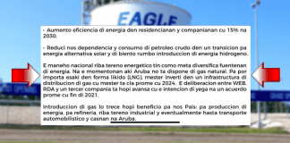 LNG GAS ta poni den programa di gobierno