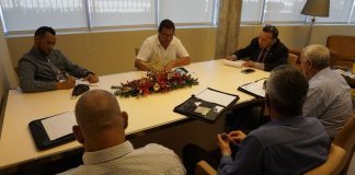 Minister Endy Croes a reuni cu amateur baseball bond Aruba ‘ABBA’