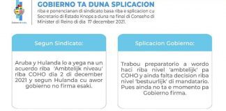 Trabou preparatorio a wordo haci riba nivel ‘ambtelijk’ pa COHO y ainda falta decision riba nivel ‘bestuurlijk’ di mandatario
