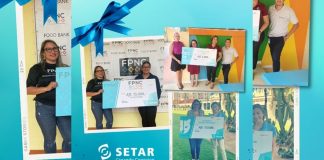SETAR cu donacion na tres Fundacion