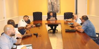 Minister Rocco Tjon a reuni cu sindicato di Polis di Aruba (SPA) y alto mando di cuerpo policial