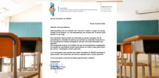 Crisis Team na Simar : Scolnan tin tur medida di higiena na luga y pues scol ta habri bek dialuna