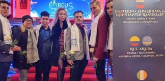 Minister Xiomara Maduro ta desea Grupo di Acrobacia RCC Aruba hopi exito na e Circus Festival na Hungria