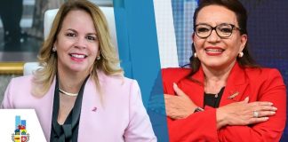 Prome Minister lo ta presente na toma di posicion di Presidente femenino di Honduras