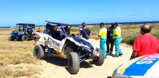 2 Turista Italiano a bolter cu UTV pariba di Bushiribana