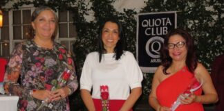 Quota International of Aruba a instala 3 miembro nobo