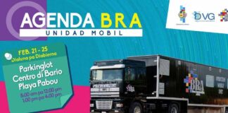 For di Februari 21 te cu Februari 25 e Unidad Mobil di Vacunacion BRA lo ta staciona na e parkinglot di Centro di Bario Playa Pabou.